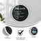 Flash Furniture Canterbury 18 Round Wall Mount Magnetic Chalkboard w/Eraser & Chalk in Whitewash Pine Wood Frame HGWA-CHKCIRCLE18-WHTWSH-GG - alternate 7